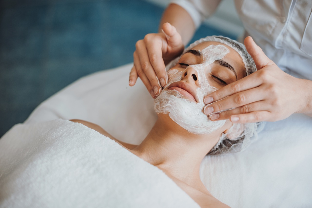 Woman getting spa treatment